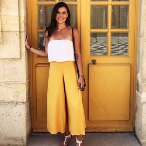 Trendy Yellow Culotte Pants ✨
